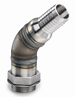 Hose Barb to SAE Thread - 45 Degree