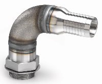 Hose Barb to SAE Thread - 90 Degree