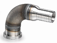Hose Barb to SAE Flange Head - 90 Degree
