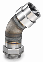 SAE Thread to Tank Coupling - 45 Degree