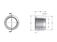 NPTF Half Couplings