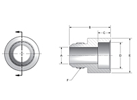 Socket Weld Pipe to Male JIC Couplings