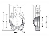 SAE J518 Captive Carbon Steel Flanges