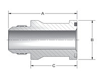 CD61/CD62 JIC Thread Split Flange Adapters
