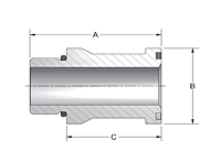 CD61/CD62 SAE Straight Thread Split Flange Adapters