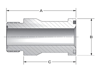 CD61/CD62 ORFS Thread Split Flange Adapters