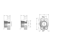 CD61/CD62 SAE Thread 4-Bolt Flanges