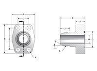 CD61/CD62 Male JIC 4-Bolt Flanges