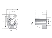 CD61/CD62 Male ORFS 4-Bolt Flanges