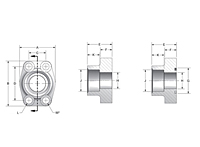 CD61/CD62 Deep Socket Weld Pipe 4-Bolt Flanges