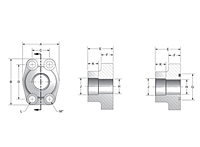 CD61 Deep Socket Weld Tube 4-Bolt Flanges