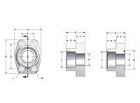 CD61/CD62 Deep Socket Weld Pipe 4-Bolt Stainless Steel Flanges