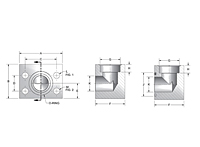 CD61/CD62 4-Bolt Socket Weld Stainless Steel Elbow Blocks