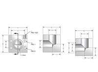 CD61/CD62 4-Bolt Stainless Steel Elbow Blocks