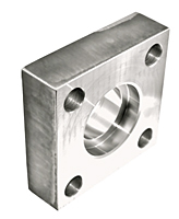 3000 Series Flat Socket Weld Square 4-Bolt Stainless Steel Flanges