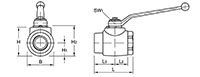 AB2 Series Two-Way Forged Body Threaded Ball Valves - 2