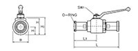 ABS Series Two-Way Forged Body Flange Head Ball Valves - 2