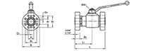 ABF Series Two-Way Forged Body Flat Face Ball Valves - 2