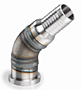Hose Barb to SAE Flange Head - 45 Degree