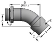SAE Thread to Tank Coupling - 45 Degree - 2