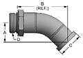 SAE Thread to Flange Head - 45 Degree - 2