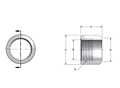 BSPP Bevel Half Couplings