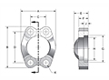 SAE J518 Captive Carbon Steel Flanges