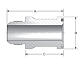 CD61/CD62 JIC Thread Split Flange Adapters