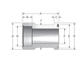 CD61/CD62 Socket Weld to Flange Head Adapters