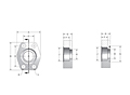CD61/CD62 Flat Socket Weld Pipe 4-Bolt Flanges