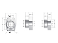 CD61/CD62 Deep Socket Weld Pipe 4-Bolt Flanges