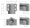 CD61/CD62 Elbow NPTF & SAE Thread 4-Bolt Flanges (W168-12-12) - 2