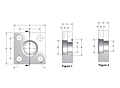 3000 Series Square Socket Weld 4-Bolt Flanges