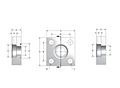 6000 Series Flat Socket Weld Square 4-Bolt Flanges