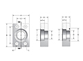CD61/CD62 Flat Socket 4-Bolt Stainless Steel Flanges