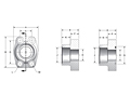 CD61/CD62 Deep Socket Weld Pipe 4-Bolt Stainless Steel Flanges