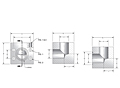 CD61/CD62 4-Bolt Stainless Steel Elbow Blocks