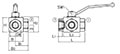 AB3 Series Three-Way Block Body Threaded Ball Valves - 2