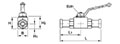 AES Series Two-Way Block Body Flange Head Ball Valves - 2